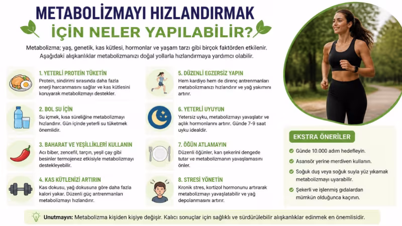 Yavaşlayan Motoru Yeniden Çalıştırmak: Metabolizmayı Hızlandırmanın Bilimsel ve Etkili Yolları