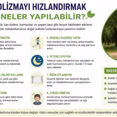 Yavaşlayan Motoru Yeniden Çalıştırmak: Metabolizmayı Hızlandırmanın Bilimsel ve Etkili Yolları