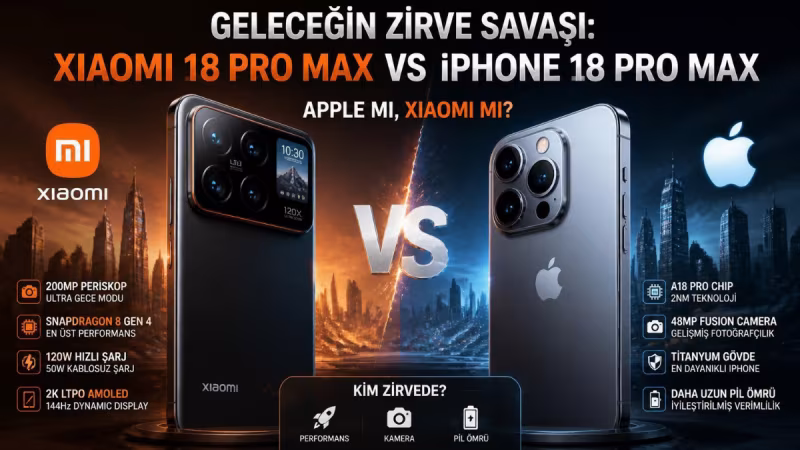 Geleceğin Zirve Savaşı: Xiaomi 18 Pro Max vs iPhone 18 Pro Max: Apple mı, Xiaomi mi?
