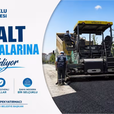 Selçuklu'da Yol Konforu Yükseliyor: Fen İşleri Ekiplerinden Kılınçarslan Mahallesi'ne Sıcak Asfalt Hamlesi