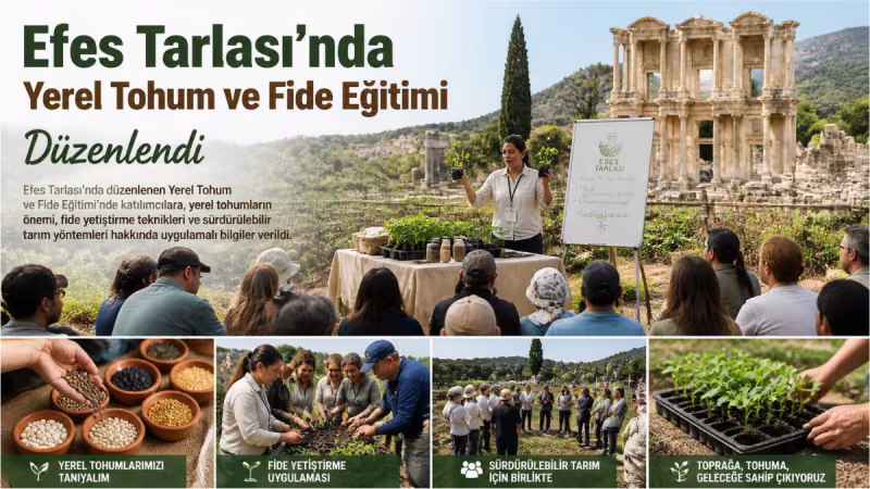Efes Tarlası'nda Yerel Tohum ve Fide Eğitimi Düzenlendi