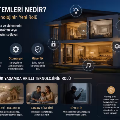 Akıllı Ev Sistemleri Nedir? Günlük Yaşamda Teknolojinin Yeni Rolü