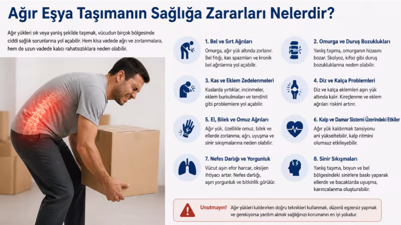 Ağır Eşya Taşımanın Sağlığa Zararları Nelerdir?