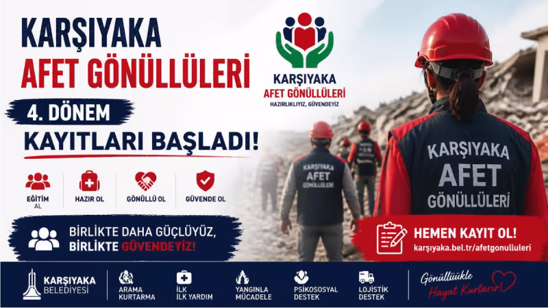 Karşıyaka Afet Gönüllüleri 4. Dönem Kayıtları Başladı