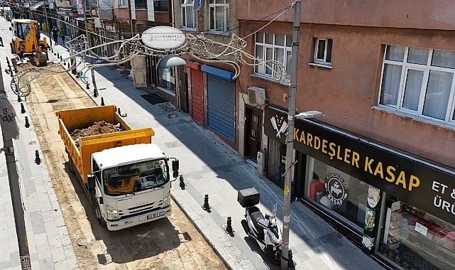 Bayrampasada Baglar Caddesi Yenileniyor