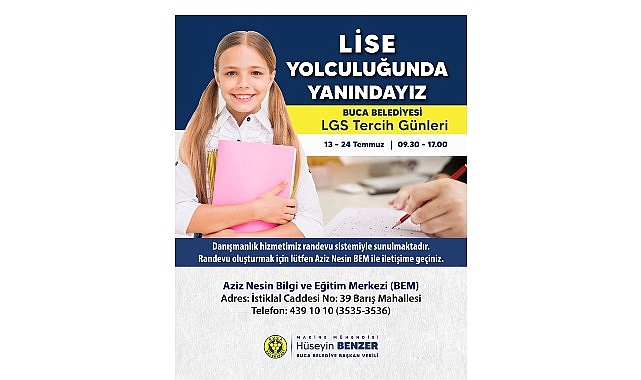 Buca Belediyesinden Lise Adaylarina Buyuk Destek